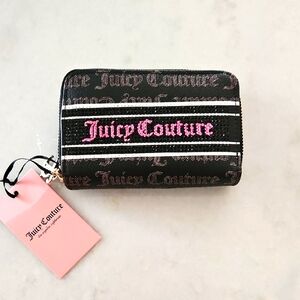 Juicy Couture Black and Pink Women's Wallet